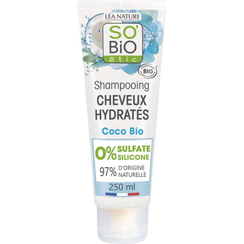 SO'BiO Étic shampooing cheveux hydratés à la Coco Bio 250ml