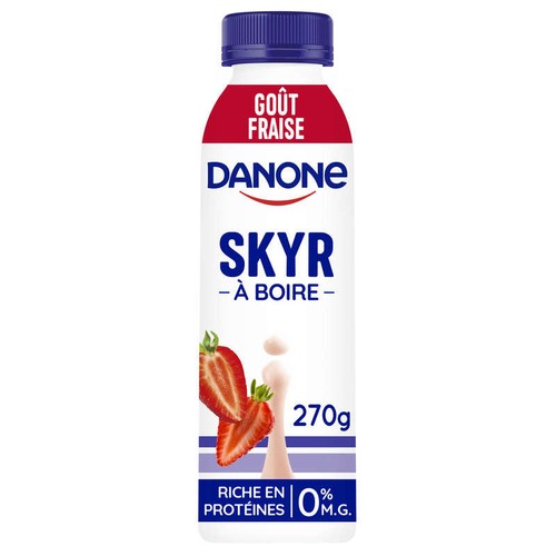 Danone Skyr à Boire 0% Mg Riches en Protéines 270g