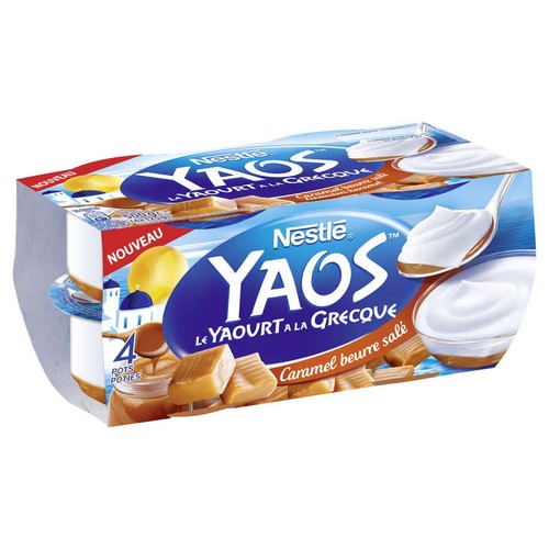Yaos Yaourt à la Grecque lit caramel 4x125g
