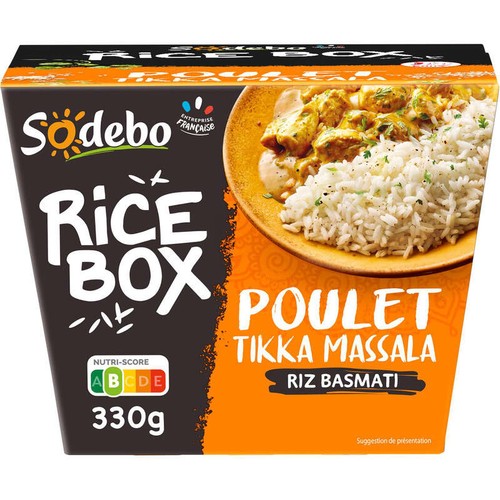 Sodebo Ricebox poulet tikka 330g