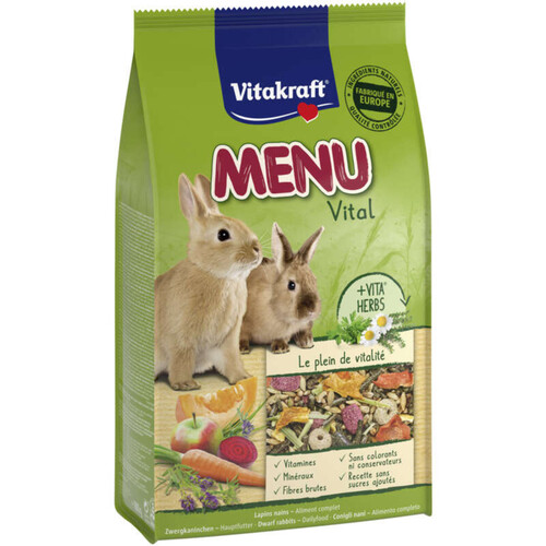 Vitakraft Menu Pour Lapins Nains 800G