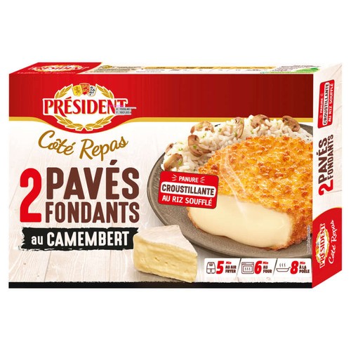 Président Pavés Fondants au Camembert 2x100g
