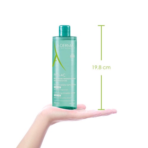 [Para] A-Derma Eau Micellaire Démaquillante Purifiante Peaux Grasses À Tendance Acnéique 400ml