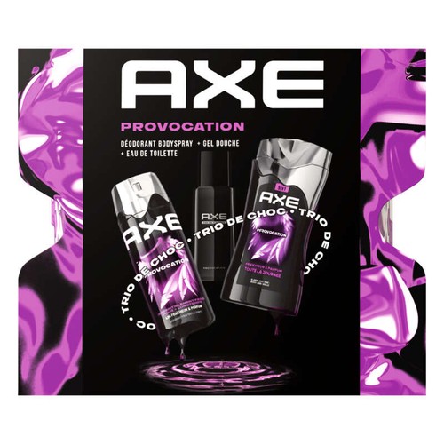 Axe Coffret Homme PROVOCATION Déodorant, Eau de Toilette & Gel Douche x1