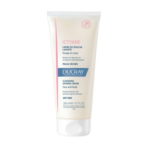 [Para] Ducray Ictyane Crème De Douche Lavante Nourrissante Visage & Corps 200ml