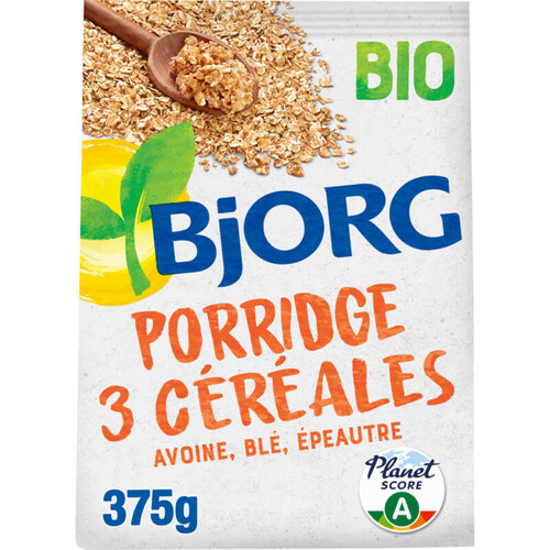 Bjorg Porridge 3 céréales, bio 375g