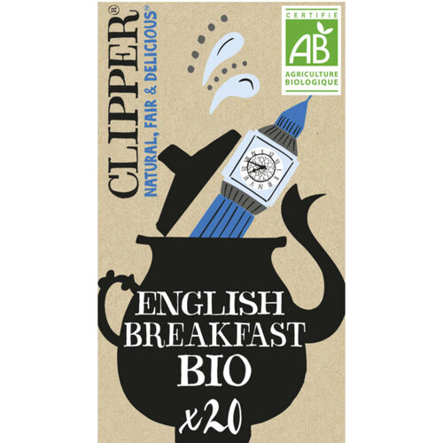 Clipper Thé Noir English Breakfast Bio 20 sachets 44g