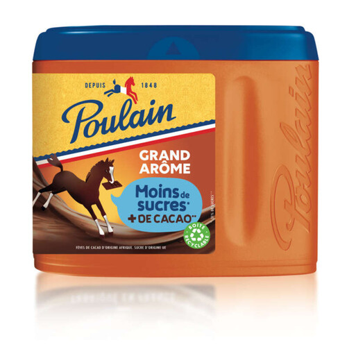 Poulain chocolat en poudre grand arôme de sucres 400g