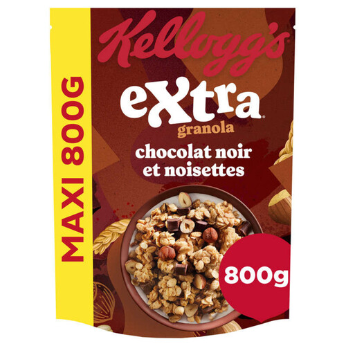 Kellogg'S Céréales Extra Chocolat Noir Noisettes 800g
