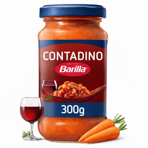 Barilla Sauce tomate mijotée avec du porc, des carottes et du vin rouge 300g