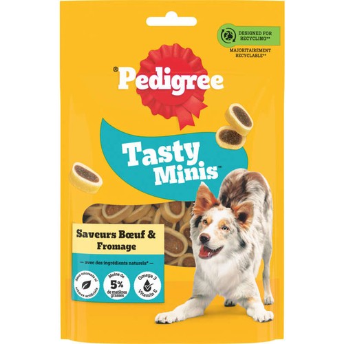 Pedigree Sa Récompense au bœuf et fromage pour chien 140g