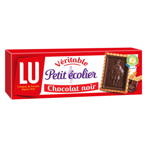 Lu Petit Ecolier Petit Beurre Biscuits nappés au Chocolat Noir 150g