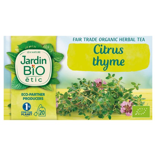 Jardin Bio Etic Infusion Thym Citronné Sachet x20 30g