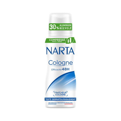 Narta Déodorant Cologne Efficacité 48h 100ml