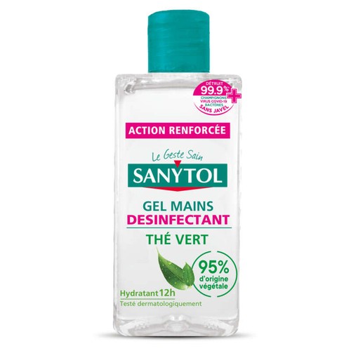 Sanytol Gel Désinfectant Mains Thé vert 75ml