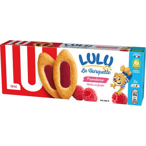 Lu Lulu La Barquette Biscuits Framboise 120g