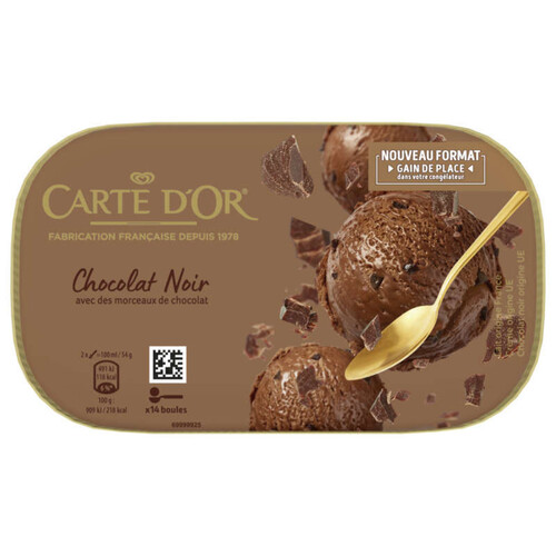 Carte D'Or Ice Cream Dessert Chocolat Noir 374g