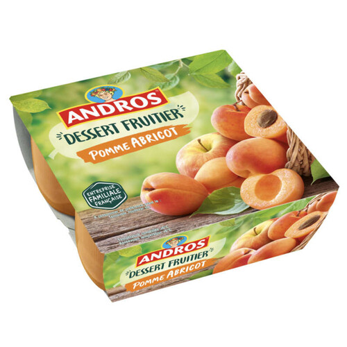 Andros Compote Pomme Abricot 4x100g