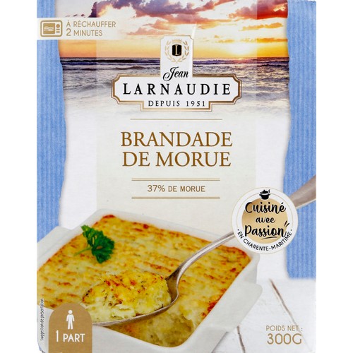 Larnaudie Brandade de morue traditionnelle 300g