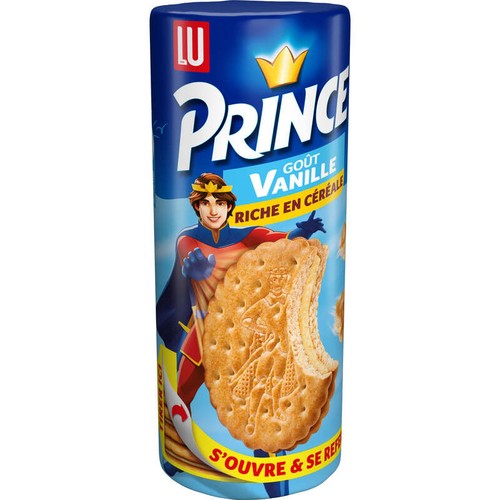 Lu Prince Biscuits fourrés à la Vanille Blé complet 300g