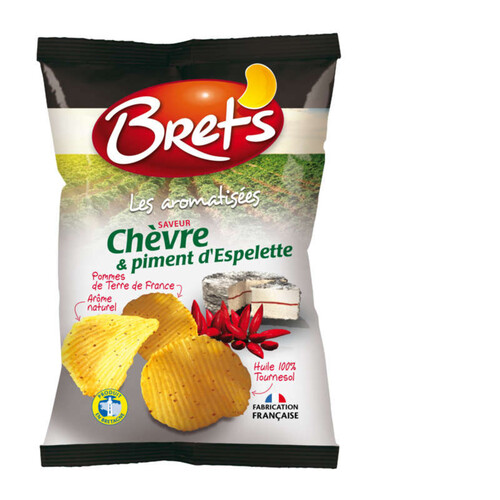 Bret's Chips Saveur Chèvre et Piment d’Espelette 125g