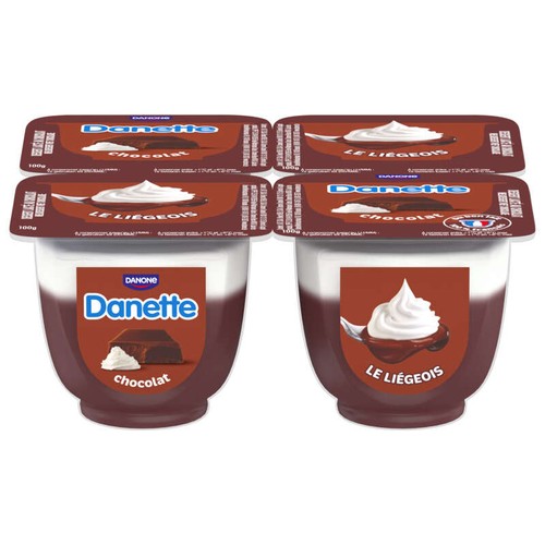 Danette Liégeois chocolat 4x100g