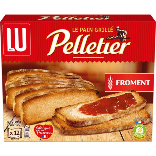 Lu Pelletier Pain grillé au Froment 500g