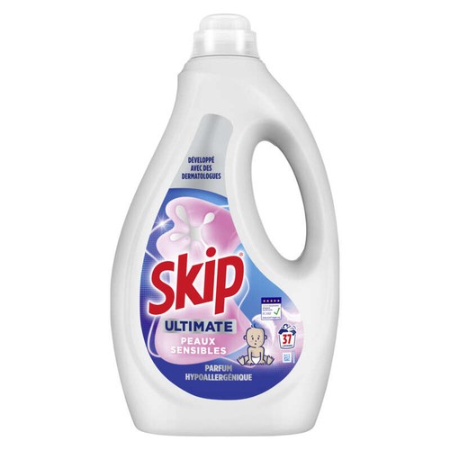 Skip Lessive Liquide Peaux Sensibles *37 Lavages 1,55L