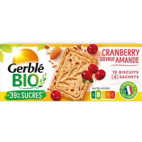 Gerblé Sable Amande Cranberry Bio 132G