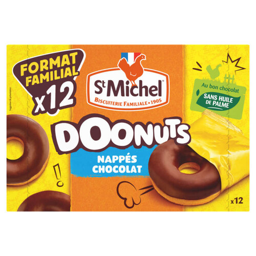St Michel Stm - Doonuts Nappís Chocolat Maxi Format X 12 - 360G