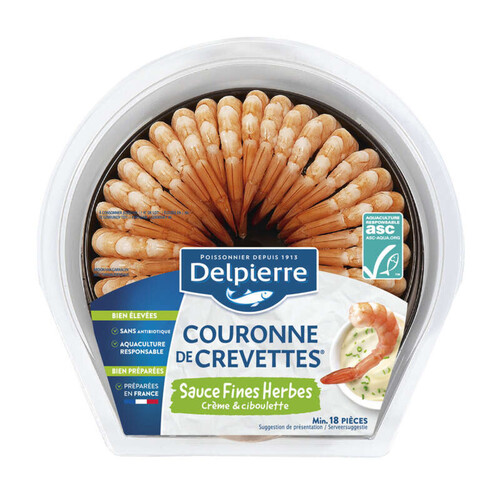 Delpierre Couronne De Crevette Et Sauce Fines Herbes 130g