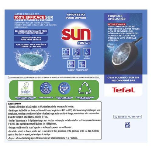 Sun Tablette Lave-Vaisselle Tout en 1 x46 759g