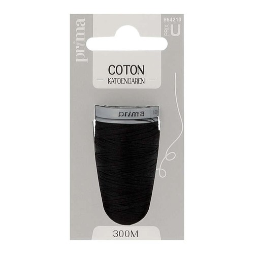 La Brosse Et Dupont Fil Coton Epais Noir 300m