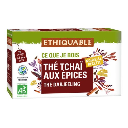 Ethiquable The Tchai Aux Epices Bio 36g