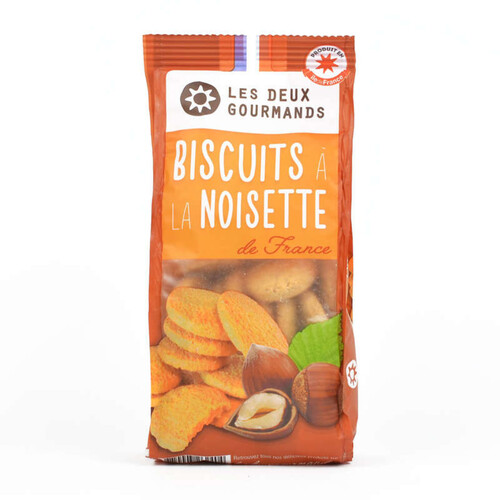 Les 2 Gourmands Biscuits à la Noisette 150g