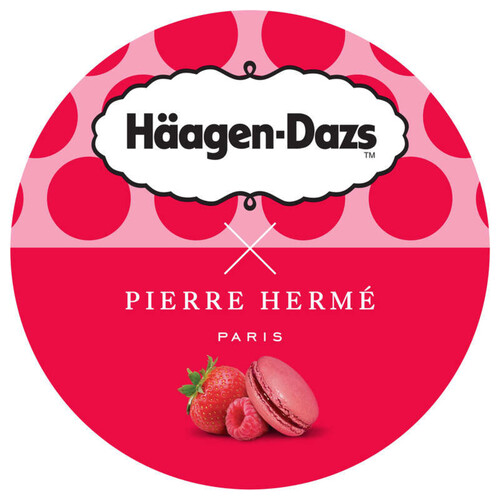 Häagen-Dazs x Pierre Hermé pot macaron fraise framboise 364g