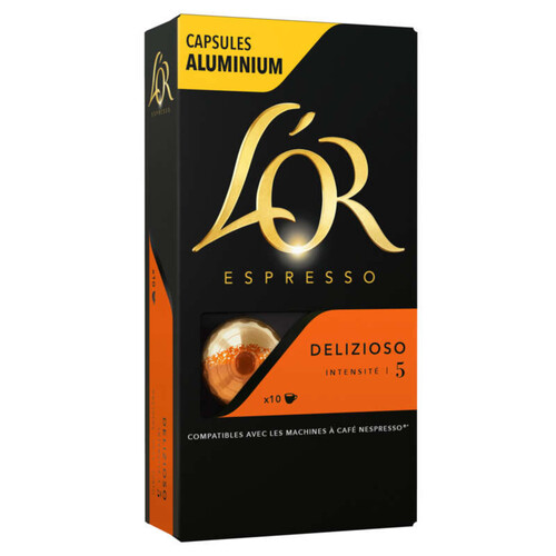 L'Or Espresso Café Delizioso intensité 5 x10 capsules 52g