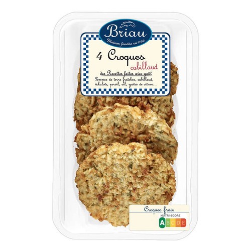 Maison Briau 4 croques cabillaud 400g
