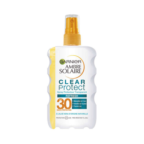 Ambre Solaire Crème Protection Solaire ClearProtect Invisible FPS 30 200ml