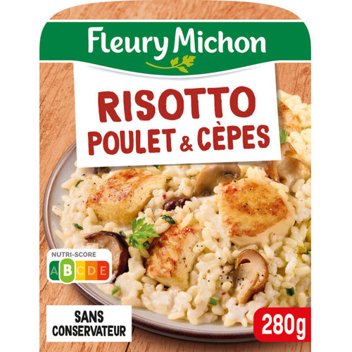 Fleury Michon Risotto Au Poulet Et Aux Cèpes 280g