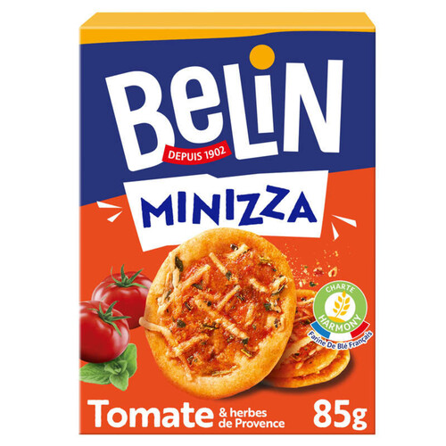 Belin Triangolini Biscuits Apéritifs Crackers Tomate Herbes de Provence 85g