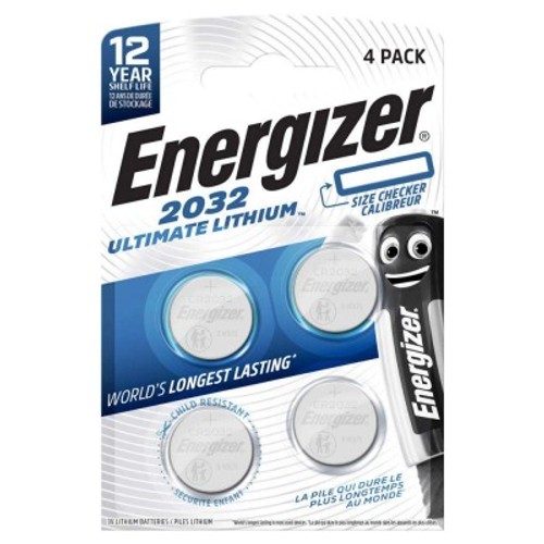 Energizer Piles Lithium CR2032 x4