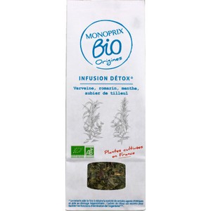 Monoprix Bio Origines Infusion Detox en Vrac 50g