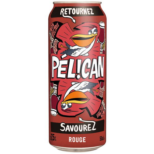 Pélican Rouge boite 50cl