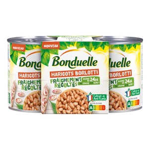 Bonduelle Haricots Borlotti Fraîchement récoltés 2x125g