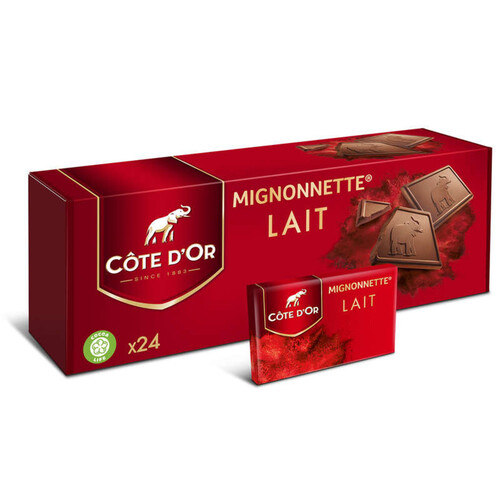 Côte d'Or Mignonnettes Tablette Chocolat au Lait 24x10g
