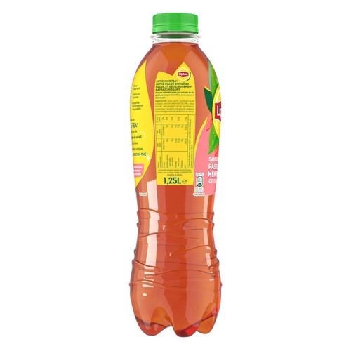 Lipton Ice Tea Thé Glacé Saveur Pastèque Menthe 1,25L
