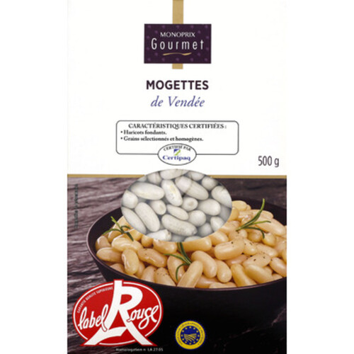 Monoprix Gourmet Mogettes de Vendée label rouge 500g