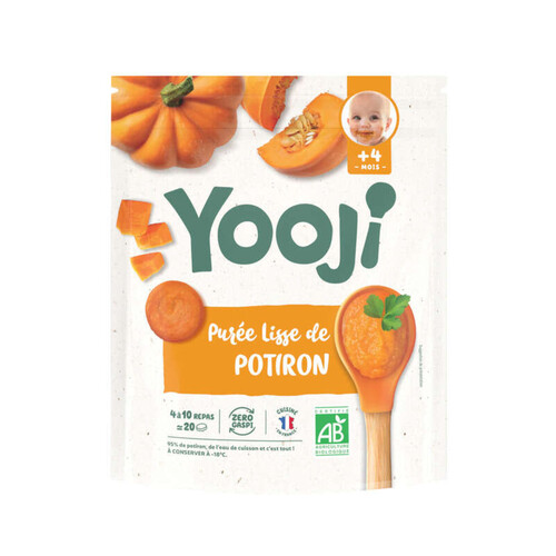 Yooji Purée Potiron dès 4 mois Bio 400g