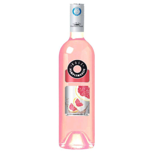 Club Des Sommeliers Boisson à base de vin - Pamplemousse - Vin rosé - 75cl